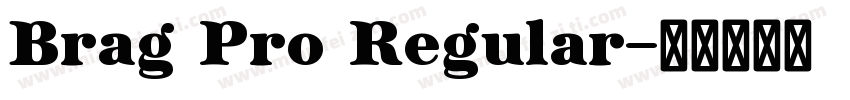 Brag Pro Regular字体转换